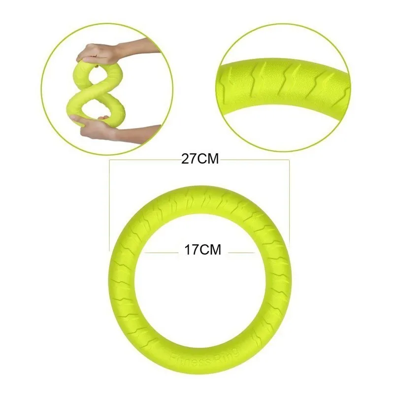 Pet Flying Discs EVA Pet Ring Puller Resistant Bite Floating Toy Puppy Training Toy Pitbull French Bulldog Dog Interactive Toy