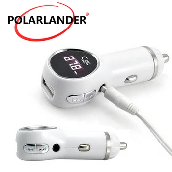 

New Bluetooth Handsfree CarKit Bluetooth FM Transmitter MP3 Player Car Kit Charger For Smart Phone