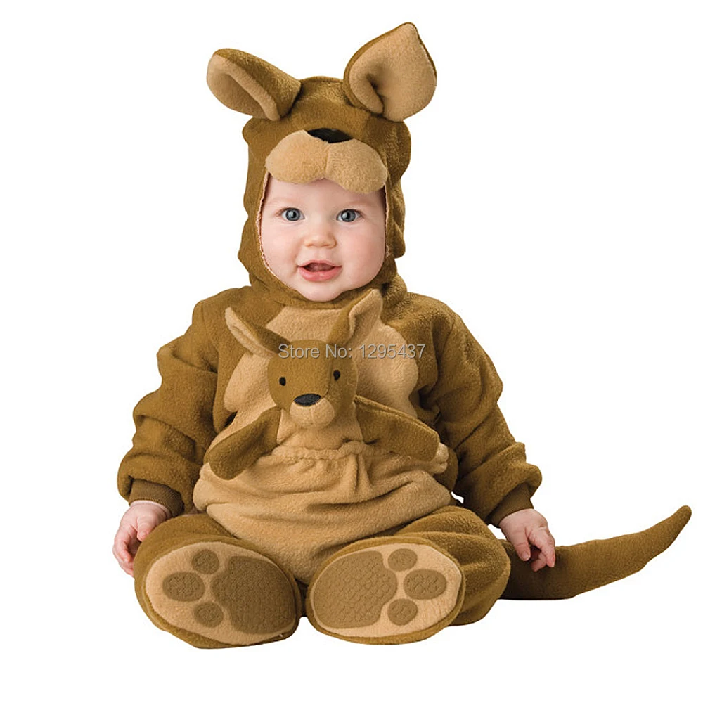 

New Infant Toddler Baby Boys Girls Kangaroo Animal Costume Halloween Dress up Cosplay Outfits Purim Holiday Costume