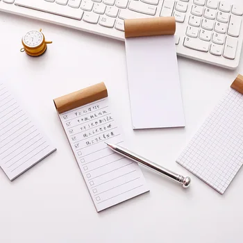 

SIXONE Pocket Kraft Paper Memo Pad Notepad Stationery Scrapbooking Memo Notes To Do List Tear Checklist Note Pad