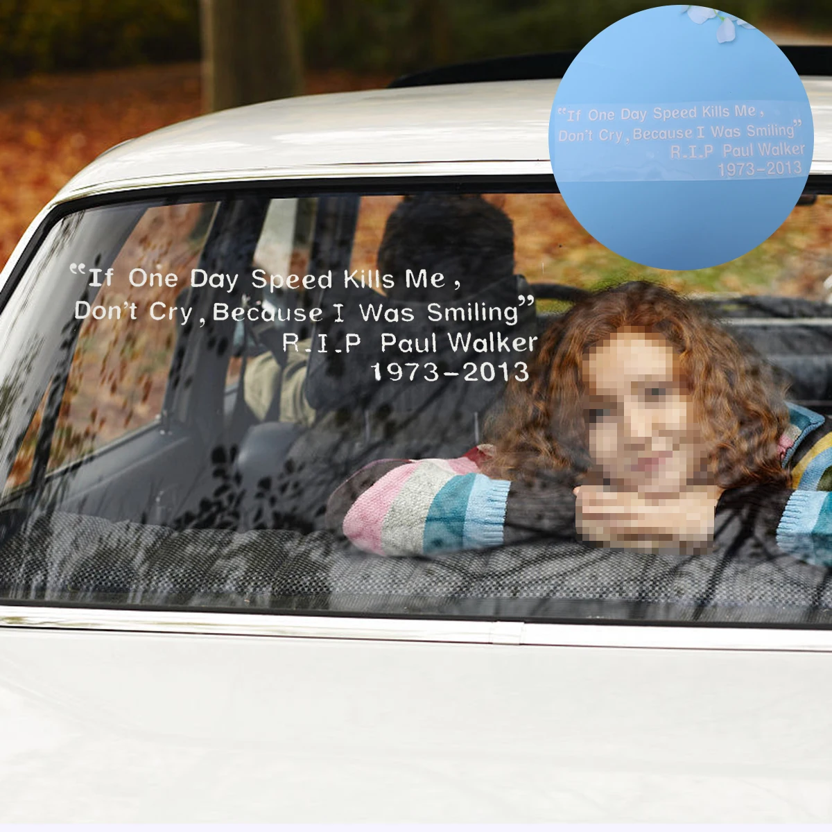 1 Pcs Letter Print Car Sticker Paper Car Decals Poster For Auto Wall