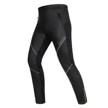 Флис Термальность зима велосипед Vélo брюки Водонепроницаемый ветрозащитный колготки Для мужчин велосипед брюки для верховой езды светоотражающие