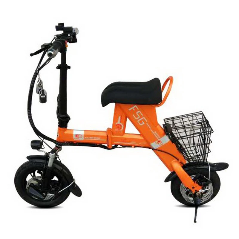 Cheap Venividivici Super light Mini-electric bike with Basket folding female small electric car lithium battery adult scooter 2