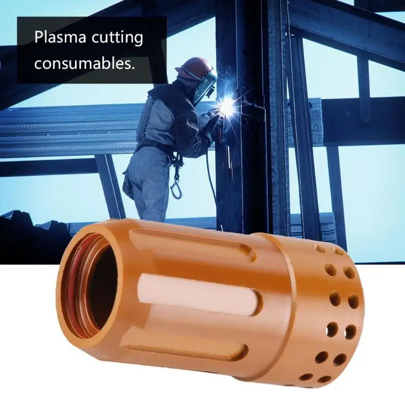 220857 Plasma Retaining Cap Swirl Ring Cutting Consumables Plasma Retaining Cap Welding Nozzle for MAX45-105 Cutting Machine