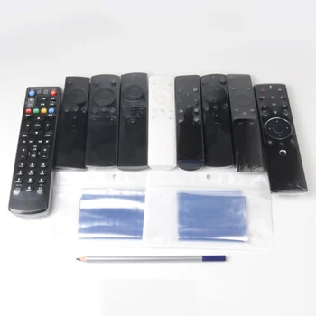 

10Pcs/set Hot Clear Shrink Film TV Remote Control Case Cover Air Condition Remote Control Protective Anti-dust Bag Accessories