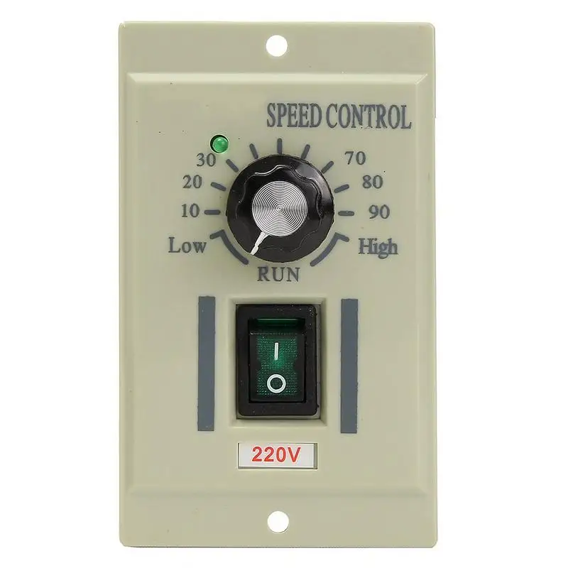 

500W AC 220V Electronic Motor Speed Controller DC 0 to 220V 50Hz Switch Governor Miniature Deceleration Motor Speed Regulator