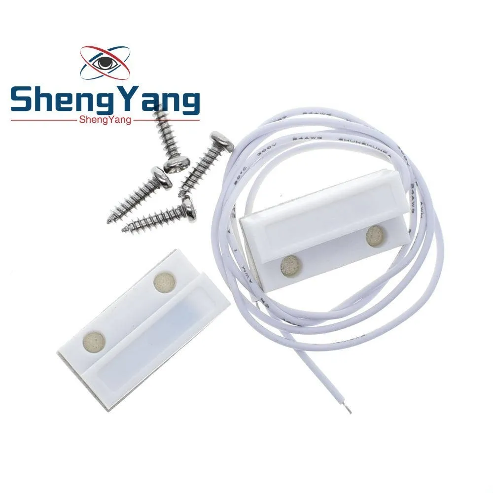 ShengYang MC-38 MC38 проводной датчик двери окна 30 мм Удлинение проволоки случайным образом магнитный переключатель домашней сигнализации для arduino