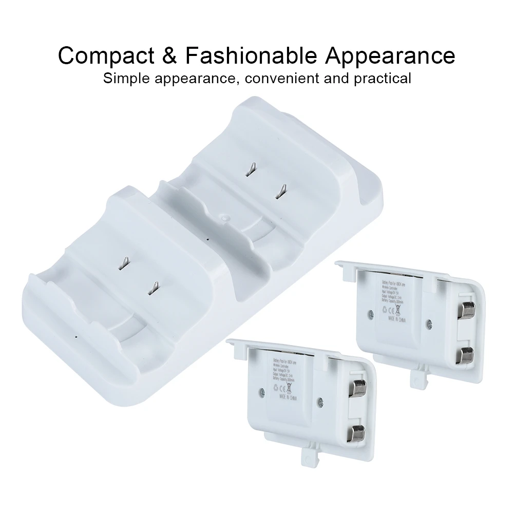 

Dual Charging Dock Station Charger for XBOX ONE Wireless Controller with Dual Batter Pack