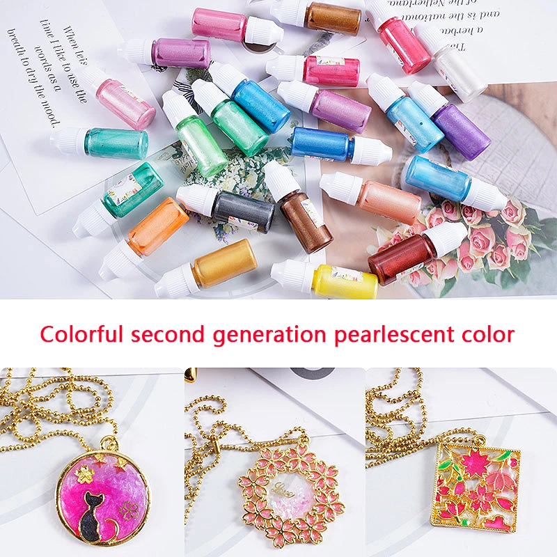 

10g/Bottle Pigment Epoxy UV Resin Handmade DIY Art Crafts Coloring Dye Colorant