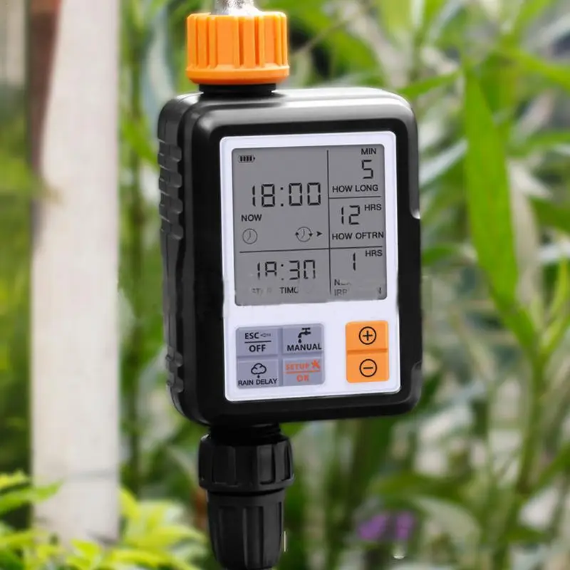 

Irrigation System Sprinkler Controller Large Screen Characters Garden Solenoid Valve Automatic Watering Device Watering Timer