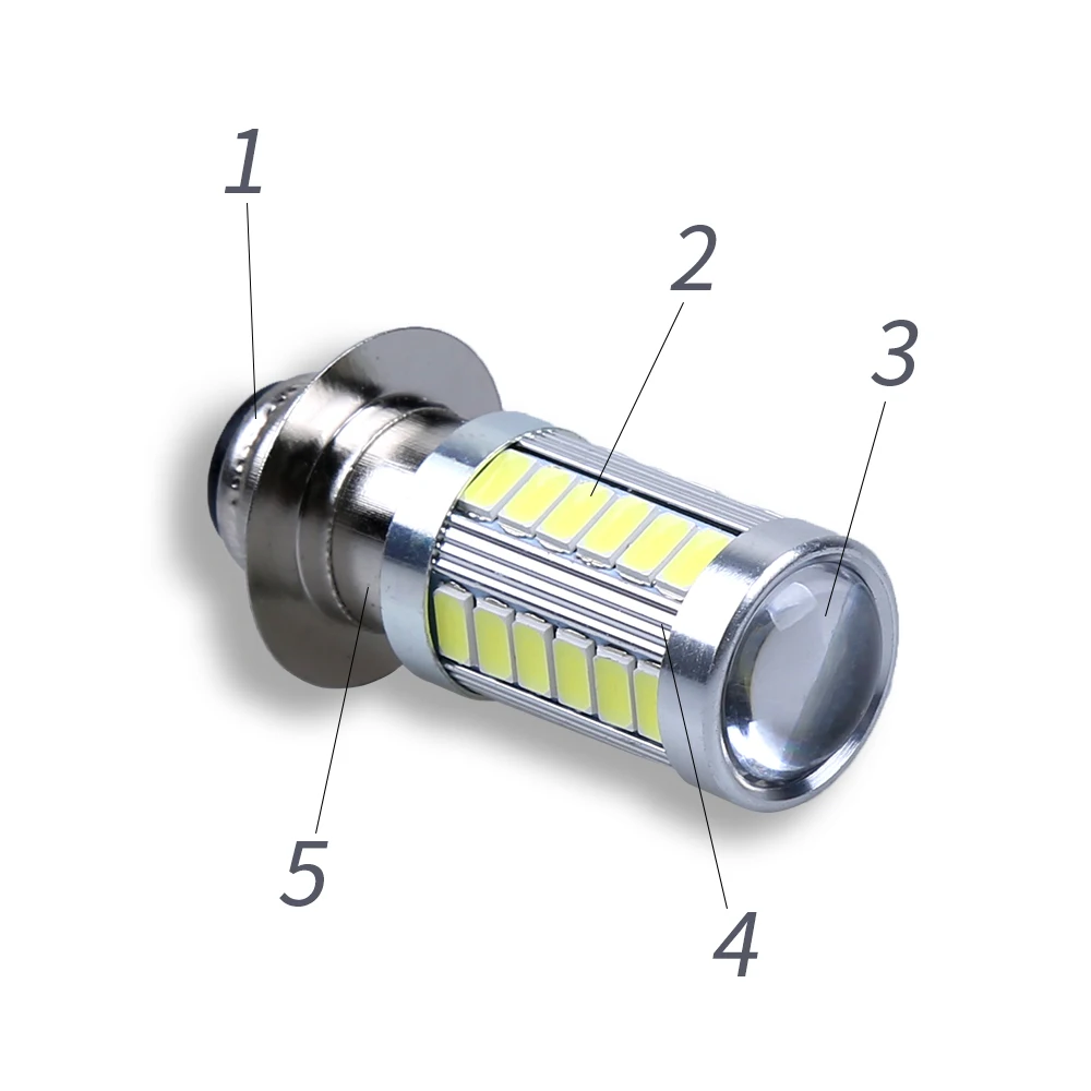 1X PX15D 33 SMD H6M светодиодный туман светильник лампа авто мото велосипед детский