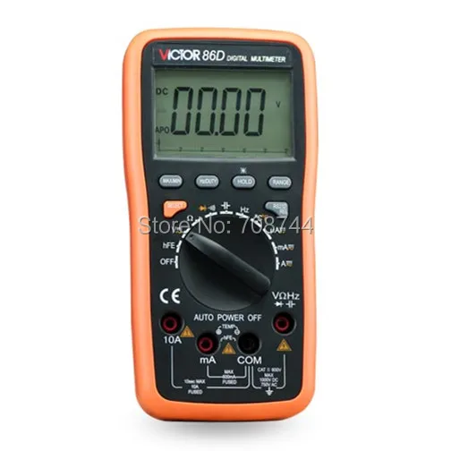 Оригинальный Цифровой мультиметр VC86D Victor VC30274 измеритель с RS232 и USB разъемом VICTOR