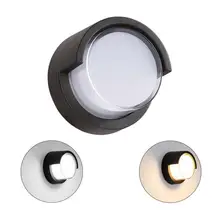 5 Вт наружный настенный светильник Дизайн Круглые водонепроницаемые садовые светильники из литого алюминия, светодиодный бра для прихожей, террасы, Вилла балкон