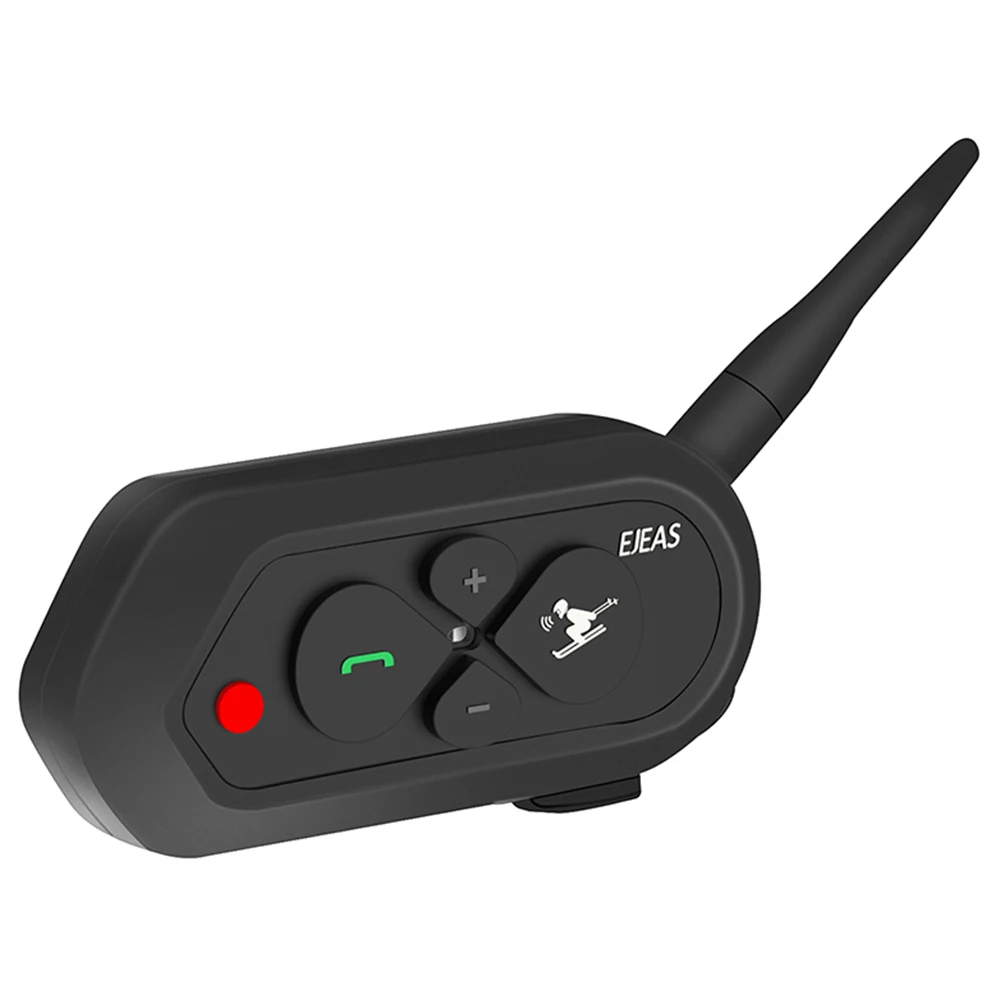 Ejeas Ski10 1200M Ski Bluetooth Communicator Helmet Walkie Talkie Headset 500Mah Aux For Two Skiers
