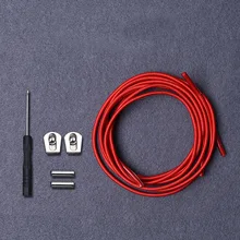 100 см, одноцветные эластичные круглые шнурки без шнуровки, для мужчин и женщин, спортивные уличные, дикие шнурки с металлической пряжкой, отвертка