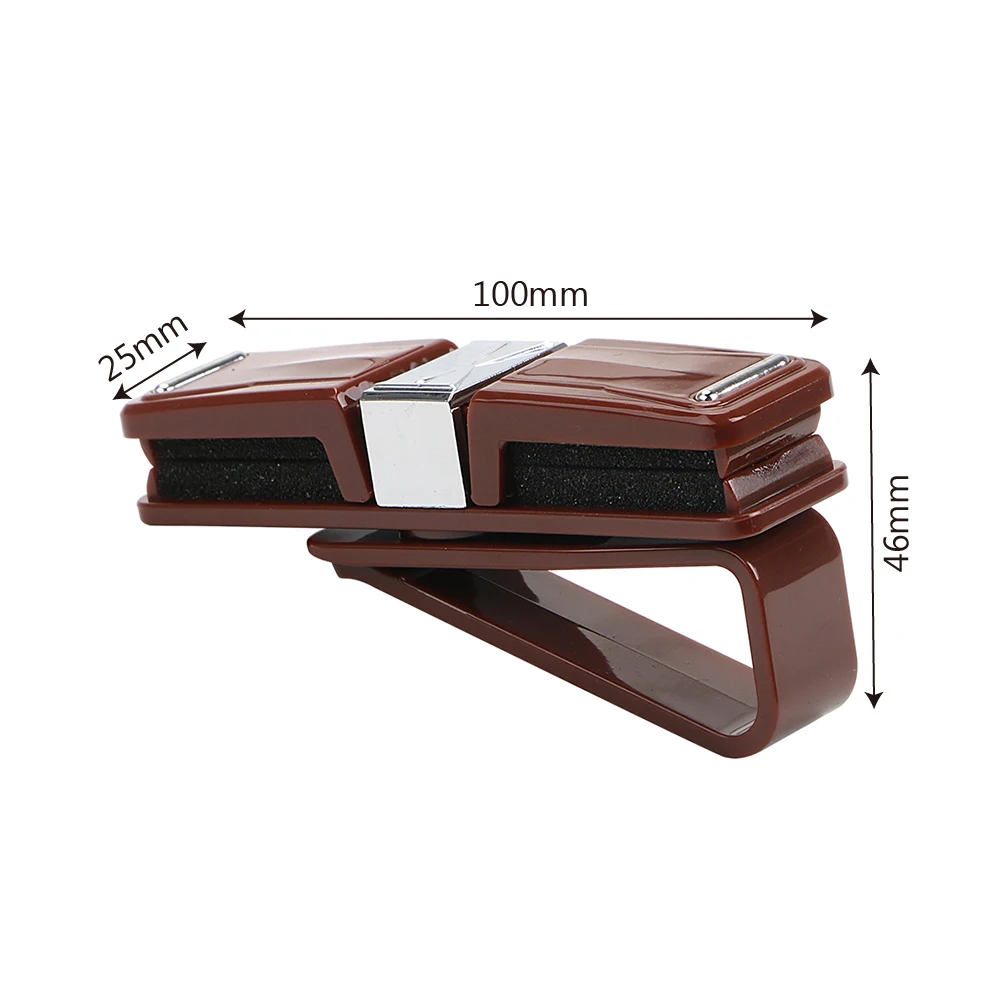 Car Glasses Case Holder Car Styling Card Ticket Clip Sun Visor Sunglasses Eyeglasses Clip Interior Accessories Rotatable