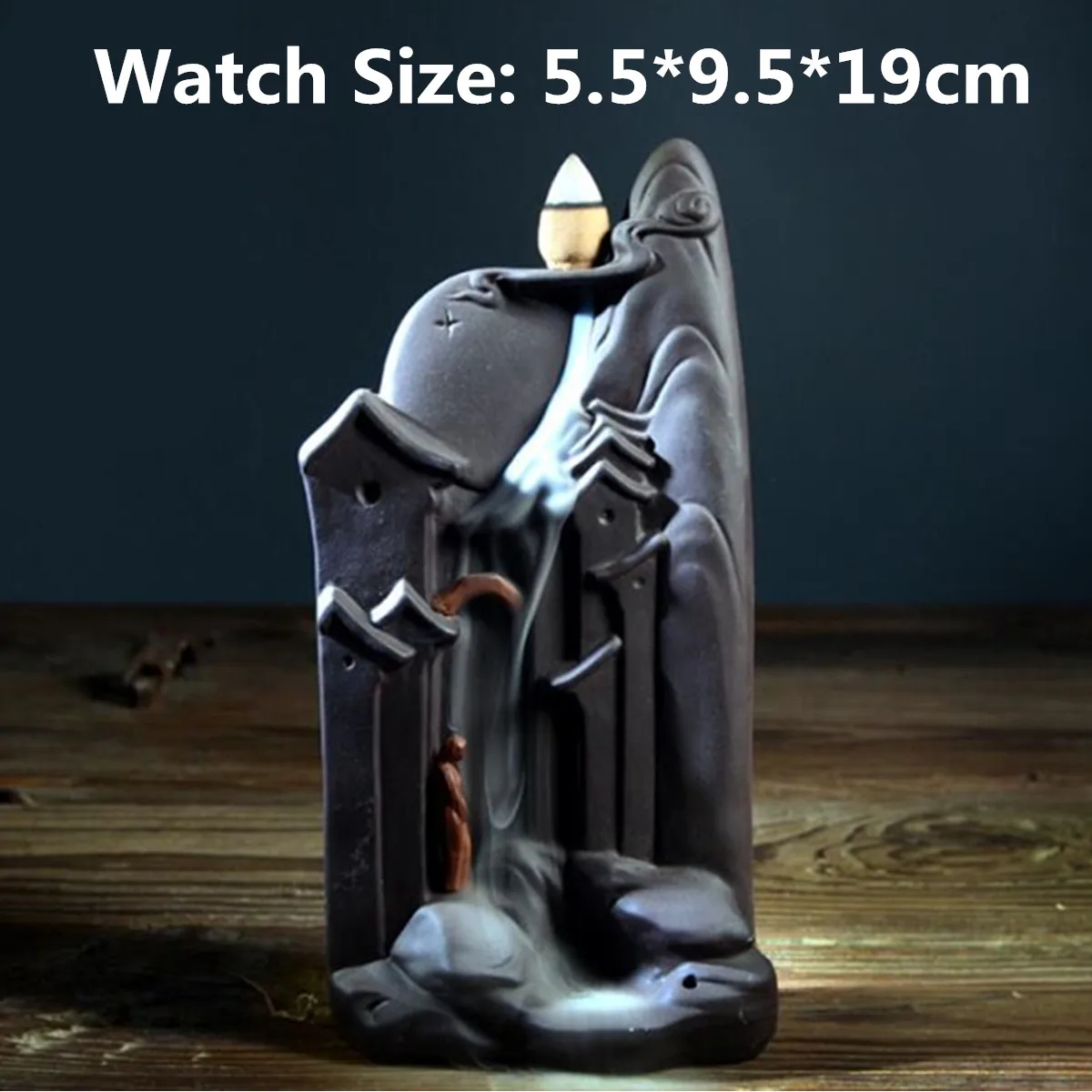 

Incense Burner Waterfall Handmade Ceramic Backflow Incense Burner with 10 Cones Aromatherapy Furnace Smell Aromatic Art Crafts