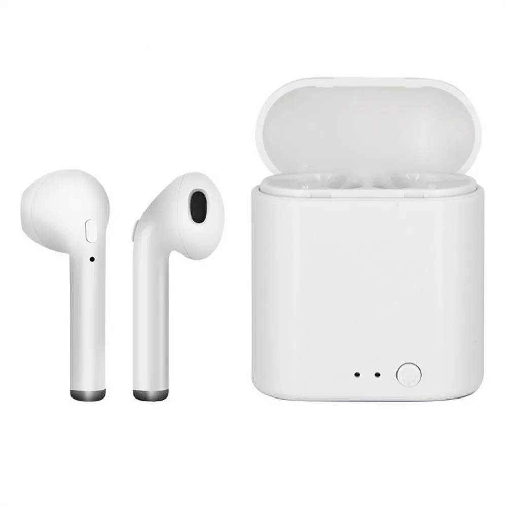 

Factory Sale I7s Tws Bluetooth 4.2 Earbuds Wireless Headsets 3D Stereo In-ear Earphones With Charging Box For Ios Android