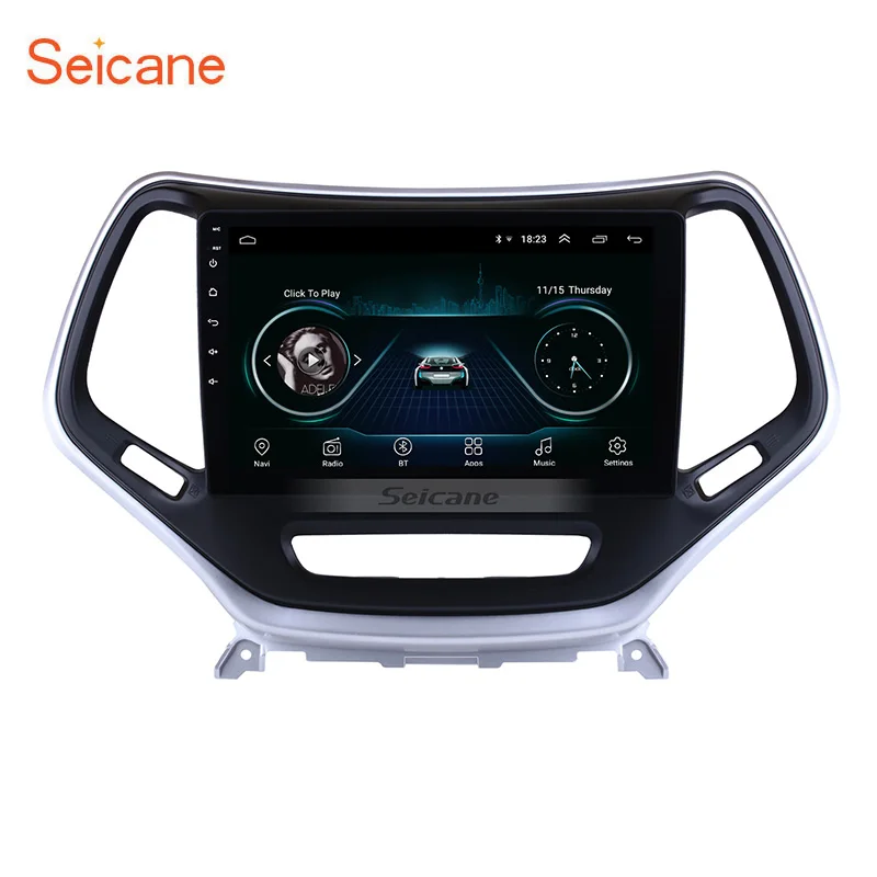 Seicane Автомобильный GPS 2Din 1 + 16 Гб Радио Стерео 10 &quotAndroid8.1 для Jeep Grand Cherokee 2016 головное