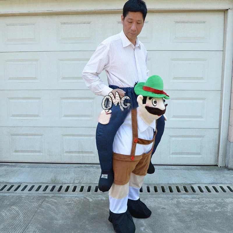 Shoulder Ride On Mascot Costume Piggy Back Party Fancy Dress Carry Costume (Beer Man / Brown) Shoulder Ride On Mascot Costume Piggy Back Party Fancy Dress Carry Costume (Beer Man / Brown)