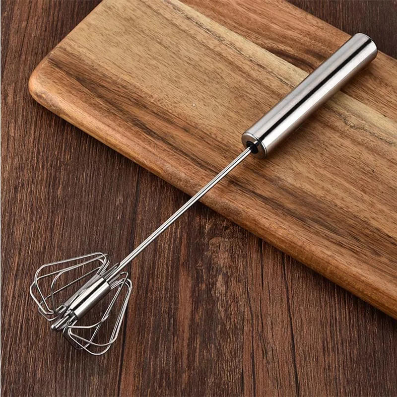 

Manual Self Turning Semi-automatic Mixer Kitchen Gadgets Cream Stirring Tools Hand Blender Egg 1PC Egg Beater Egg Whisk