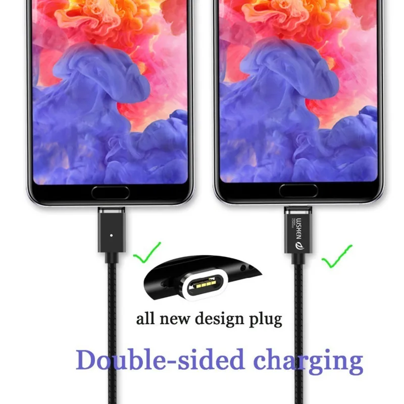 Wsken Магнитный Micro usb зарядный кабель для Xiaomi huawei Android мобильный телефон Быстрая зарядка Microusb зарядное устройство шнур для samsung LG