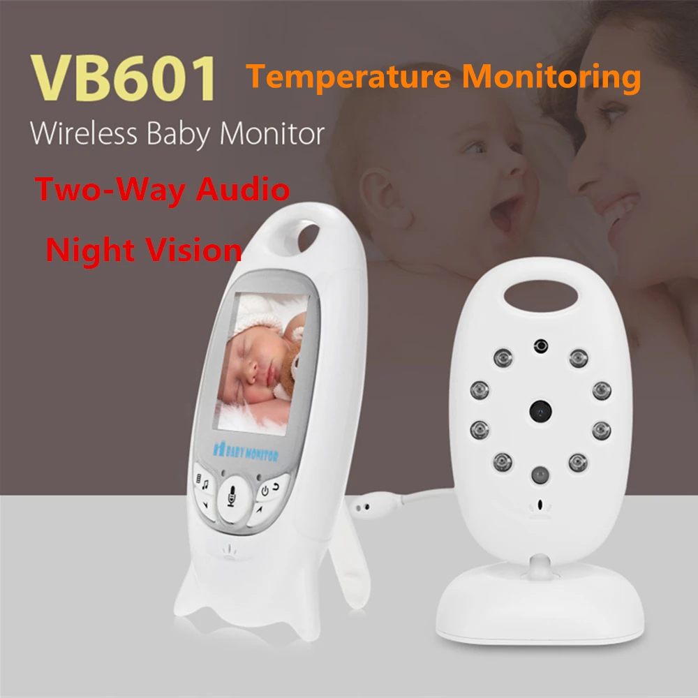 VB601 Wireless Video Baby Monitor Night Vision Two-Way Radio Camera Electronics Temperature Monitoring Mini Babe LCD | Электроника