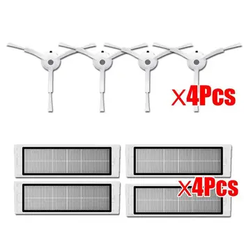 

4hepa filter+4side brush Suitable for Xiaomi Mi Robot Vacuum Cleaner parts xiaomi vacuum 1/2 roborock s50 s51 accessories