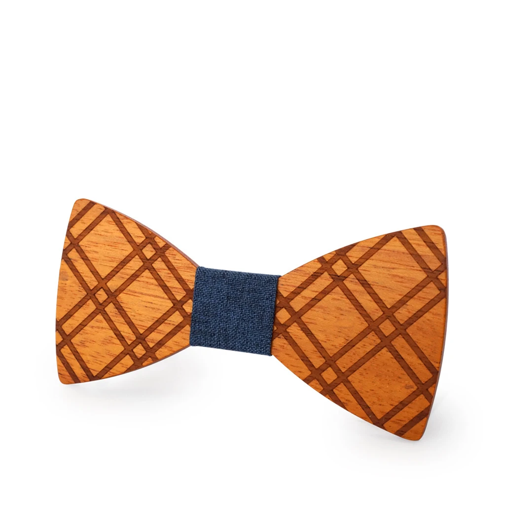 Новая Тенденция Простой Модный Европейский и американский галстук-бабочка высокое качество ткани Шерсть полосатый деревянный галстук-бабочка галстук