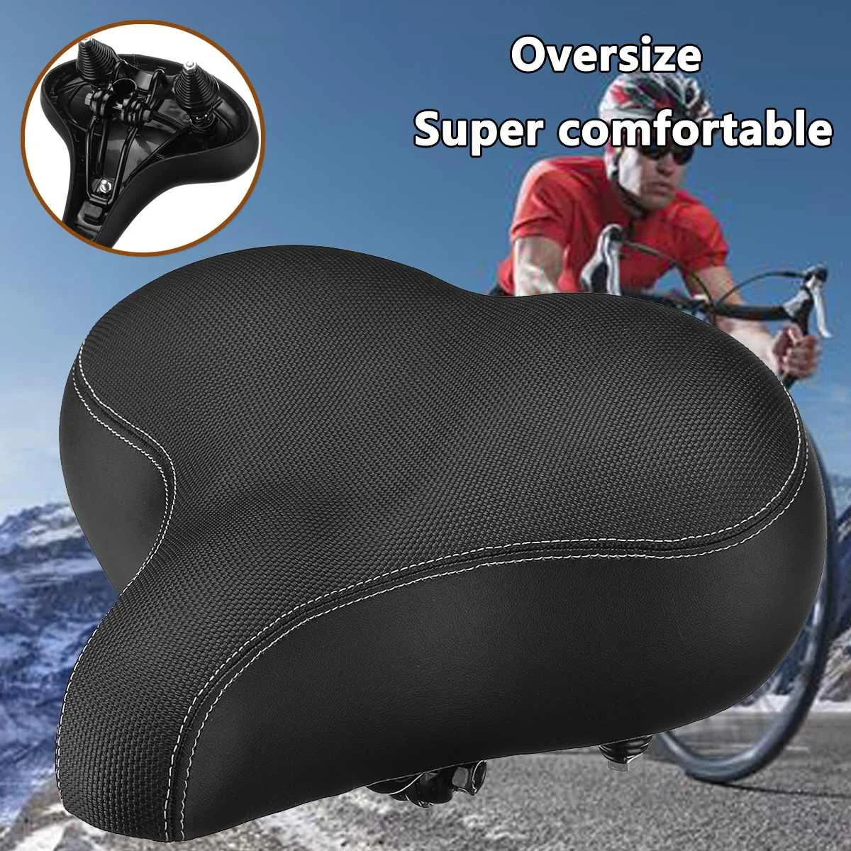 

Comfortable Bicycle Saddle Men Women Universal For Mountain Bike Road Bicycle MTB Oversize Super Soft Bicycle Cycling Seat