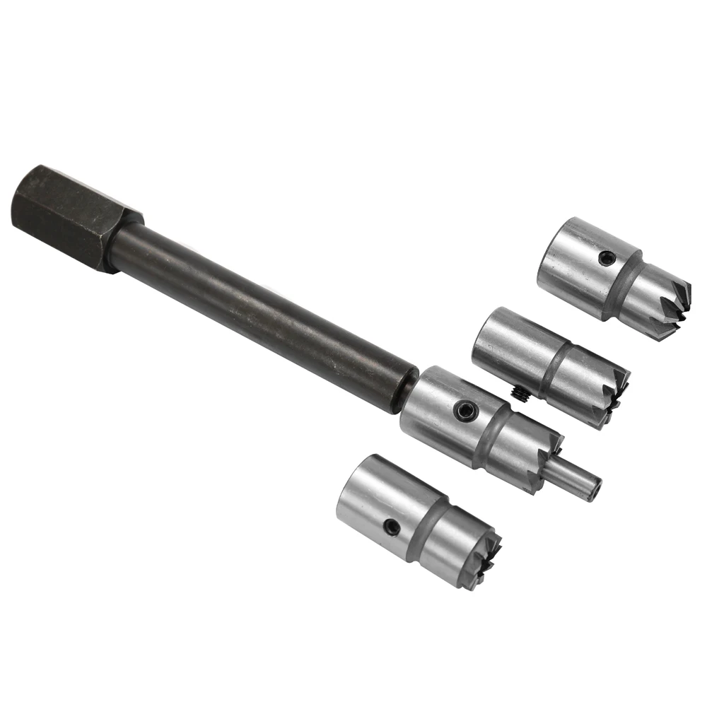 

6pc Car Diesel Injector Seat Cutter Set Cleaner Carbon Cutting Tool Auto Diesel Engine Repair Injector Reamer Carbon Remover