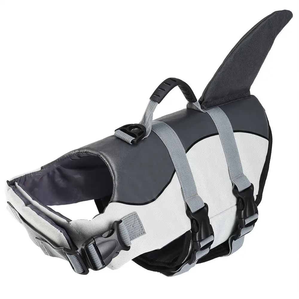 Petacc Shark Style Summer Dog Life Jacket Dog Vest Harness Swimsuit Clothes Pet Float Coat Petacc Shark Style Summer Dog Life Jacket Dog Vest Harness Swimsuit Clothes Pet Float Coat