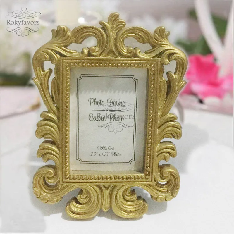 Gold Baroque Frame Place Card Holder Romantic Wedding Party Favor MW70061 