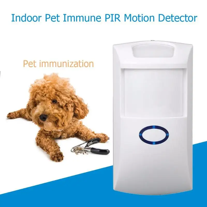 

Indoor 433.92MHz 3V Wireless Pet Immune PIR Motion Detector for Home Security