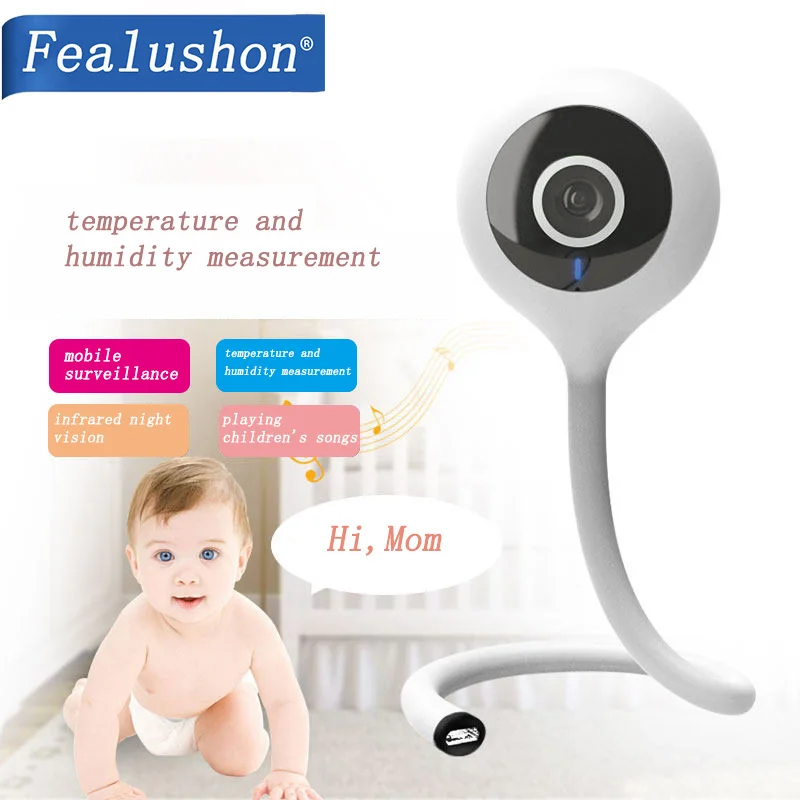 

Fealushon Detect Temperature And Humidity 1080P IP Camera Wireless WiFi Camera Security Surveillance CCTV Camera Baby Monitor