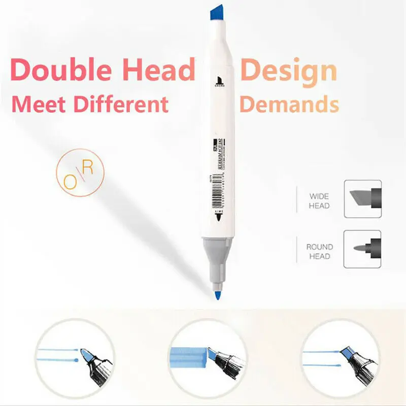 30/40/60/80 Цвета художественной на спиртовой основе чайник Набор ручек для рисования манга двойной головой художественный эскиз Maker ручки
