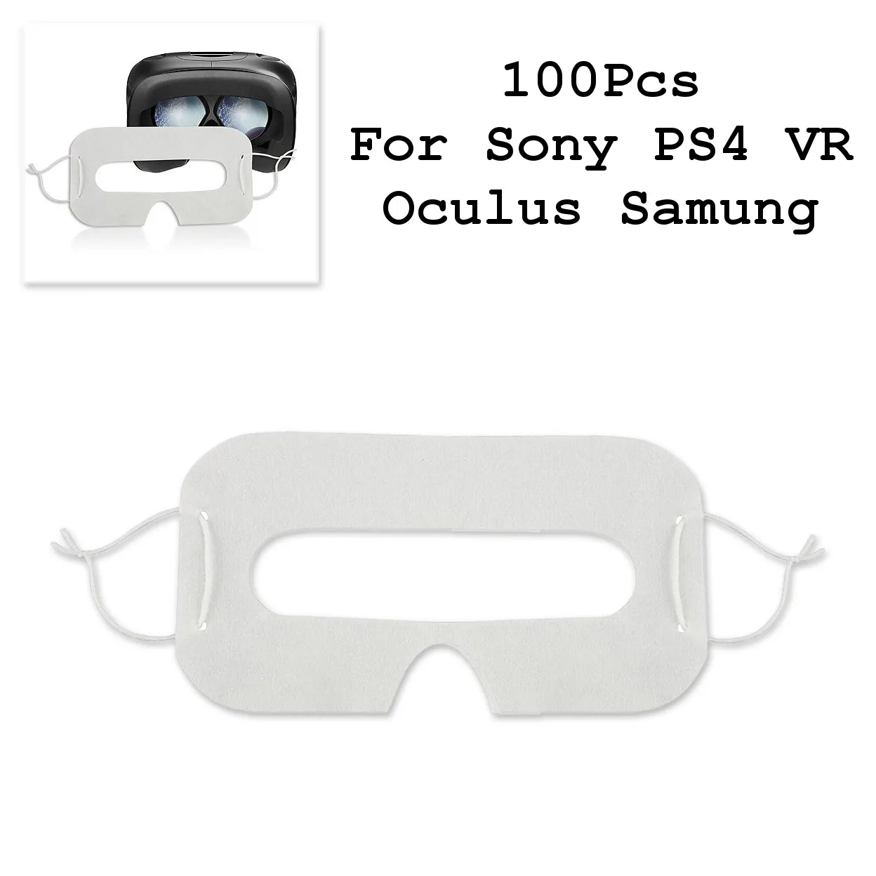 100 шт одноразовый гигиенический глазная повязка маска для лица защита для htc Vive VR для sony PS4 VR Очки виртуальной реальности