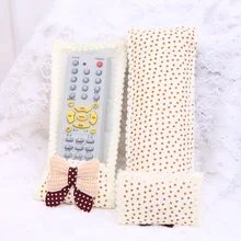 ТВ пульт дистанционного управления кондиционер пульт дистанционного управления пылезащитный чехол для хранения с кружевным бантом защитный чехол UO003