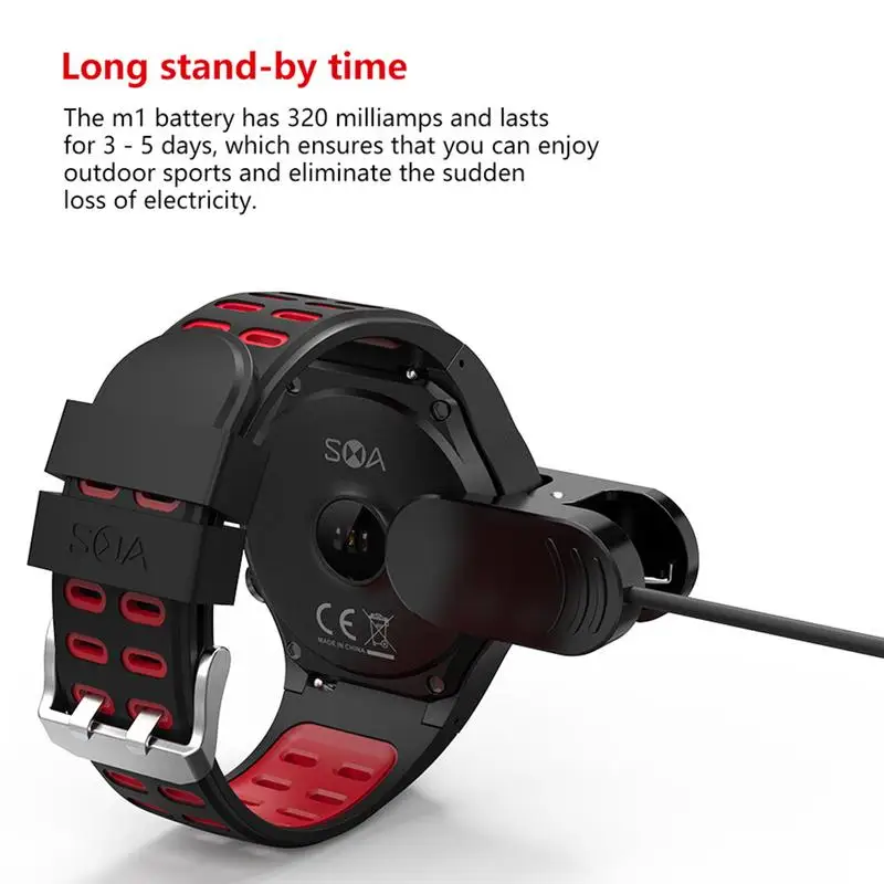  Heißer SMA-M1 GPS Sport Smart Uhr Männer Bluetooth Anruf Multi-Sport Modus Kompass Höhe Outdoor Spo