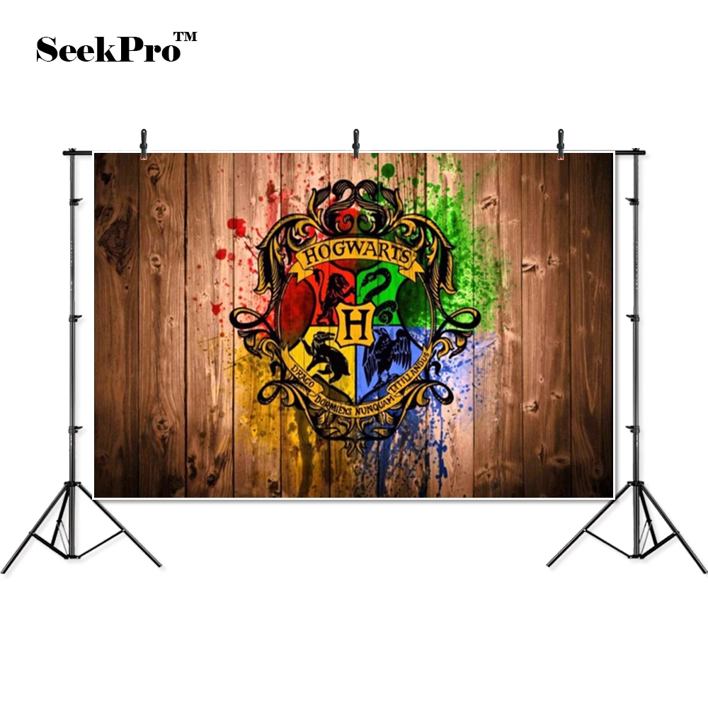 

SeekPro wood Hogwarts faculty Graffiti children Photo Background Printed Studio Professional Indoor Photographic Backdrops