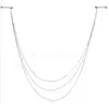 14G Stainless Steel 3-layer Tassel Chain Nipple Ring Body Piercing ► Photo 1/6