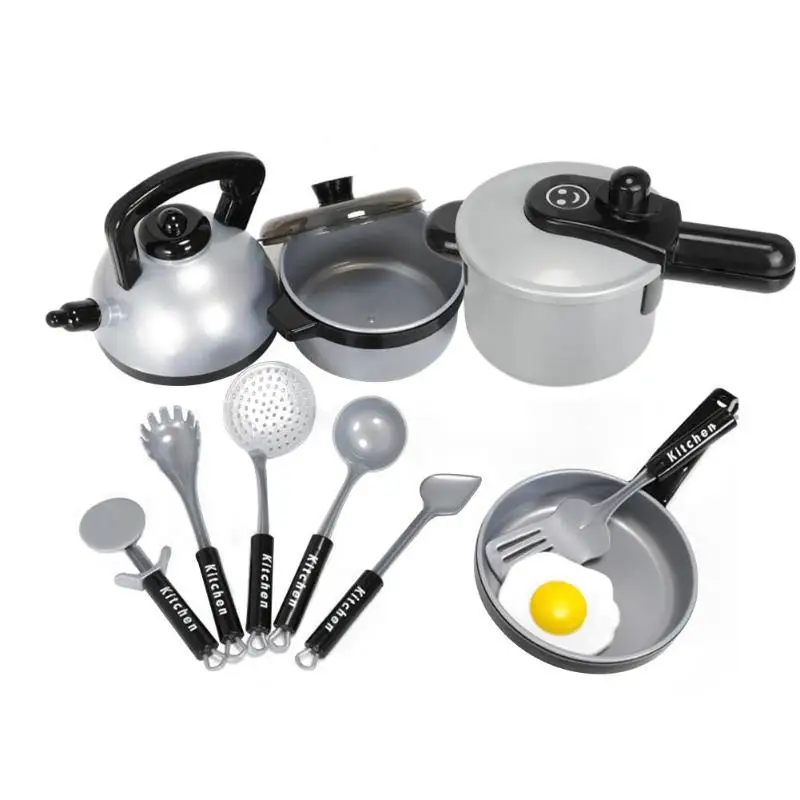 11/12/15 stücke Kinder Küche Spielzeug Set Töpfe Pfannen Pretend Play Simulation Kochen Topf Kinder Küche Utensilien spielzeug Set Babys Geschenke