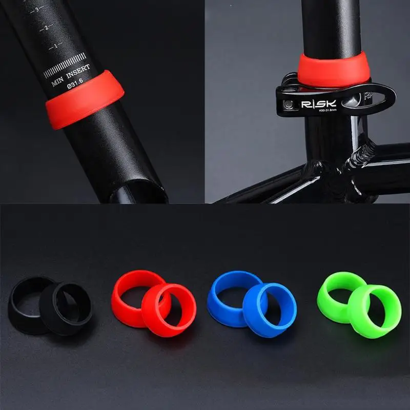 

Bike Seat Post Ring Dust Cover for MTB Road Bike Cycling Silicone Waterproof Bicycle Seatpost Case Protective Bike Accessories