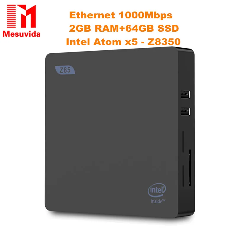 

Z85 Mini PC 2GB 64GB TV BOX Dual-Screen Display 5.8GHz WiFi Ethernet 1000Mbp Bluetooth 4.0 Set-Top Box All In One Pc Pk Z83 Mini