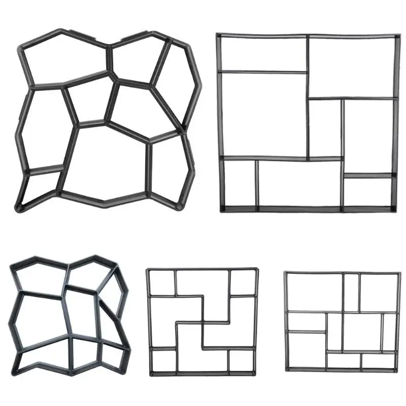 DIY camino fabricante molde reutilizable Cemento piedra pavimentadora camino