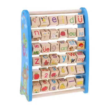 

Wooden Abacus Alphabet Number Blocks Counting Game Imagination Creativity Development Educational Toys for Children Kids