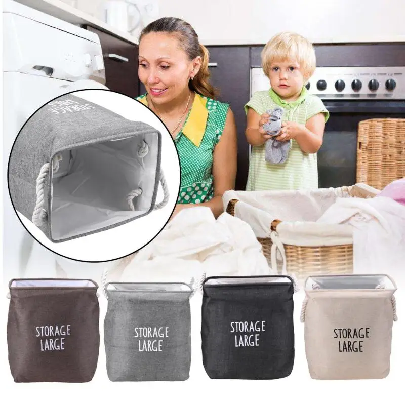 طوي صندوق تخزين لعبة الحاويات الغسيل المنظم حبل النسيج سلة طوي صندوق تخزين لعبة الحاويات الغسيل المنظم حبل النسيج سلة