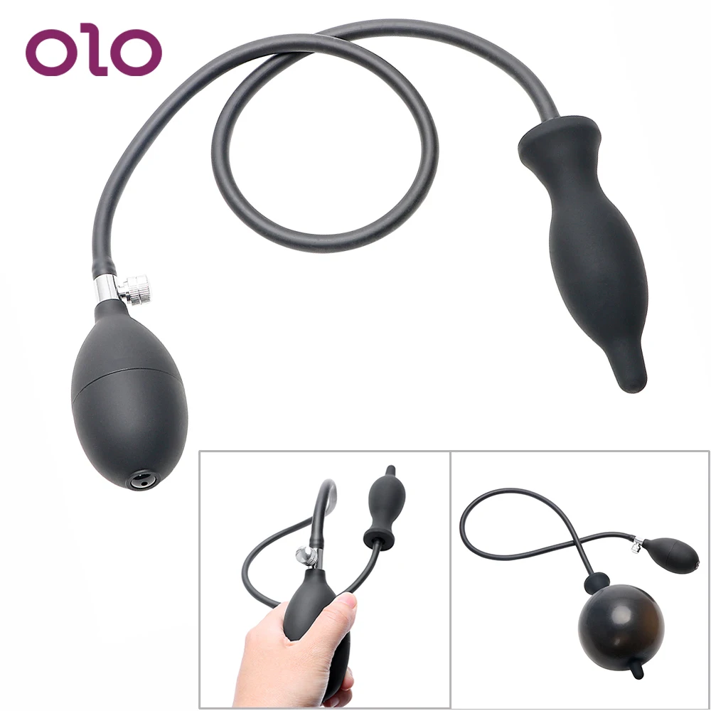 OLO Butt Plug Inflatable Anal Pump Prostate Massager G Spot Stimulator Expander Dilator Sex Toys for Women Men | Красота и здоровье