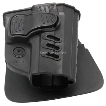 

Hunting Gun Holster Right Hand Belt Loop Paddle Rapid Release System Belt Holster Fits Gun H&K USP Compact 9mm