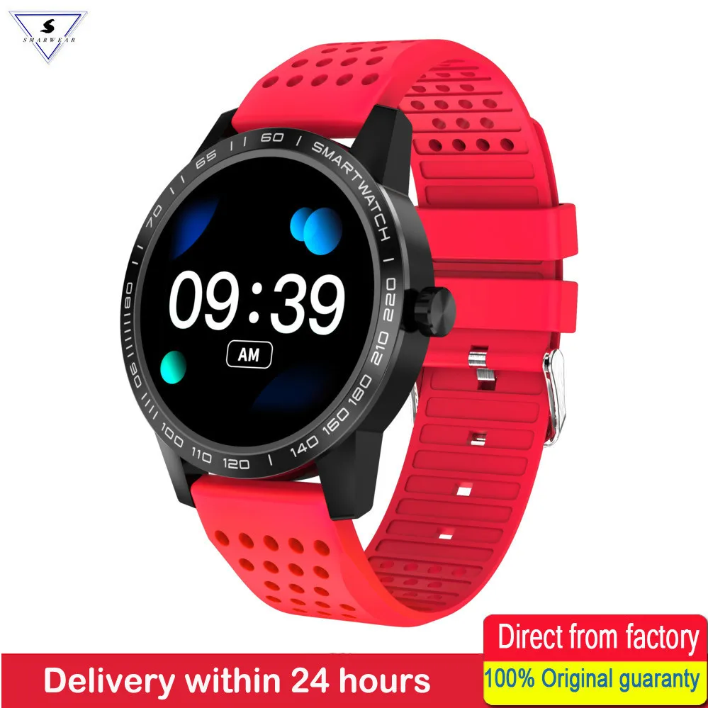 

Women Red Sport Smart Watch T2 Lady's Fitness Tracker Watch Call Reminder Sleep Monitor Watch For Huawei Xiaomi Samsang Phone